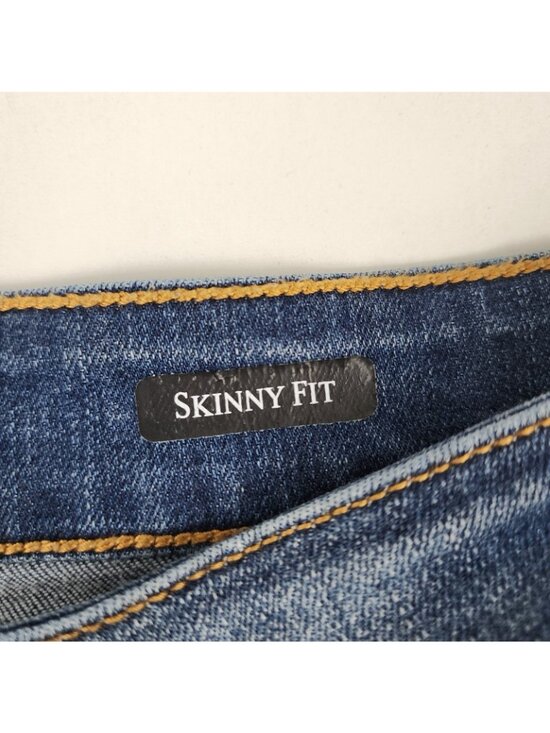 Judy Blue Jeans Womens Plus 20W Blue Skinny Fit Distress JB82140DK PL (38x27) - Picture 12 of 13